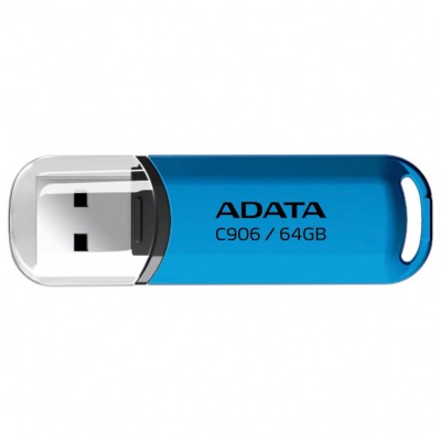 Adata - Memory Stick (AC906-64G-RWB) - USB 2.0 FlashDrive, 64GB - Blue foto