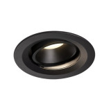 Spot incastrat, NUMINOS MOVE M Ceiling lights, black Indoor LED recessed ceiling light black/black 4000K 20&deg; rotating and pivoting,, SLV