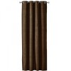 Draperie Elfie Opac cu inele Jemidi, 140 x 245 cm, Maro, Poliester, 55279.17.01