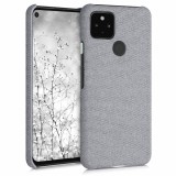 Husa pentru Google Pixel 4a 5G, Textil, Gri, 53569.25, Carcasa, Kwmobile