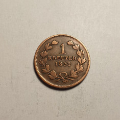 1 Kreuzer 1852 Baden