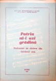 PATRIA NI-I AZI GRADINA. PRELUCRARI DE CANTECE DIN FOLCLORUL NOU-NECUNOSCUT-350609