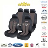 Huse auto universale Premium pentru scaune masina - bej-negru, Carguard