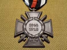 1914 1918 Crucea de Onoare Hindenburg Medalie Germania WW1 veche germana CP foto