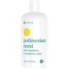 Polinesian Noni Lichid, Suc de Fructe Noni cu Coacaze si Zmeura, Antioxidant, Tonic, Fizic si Mental Excelent (946 ml) - Calivita