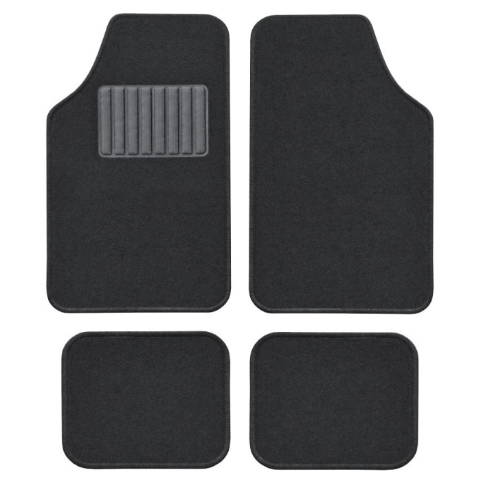 Set 4 Covorase Auto Universale Mocheta Custo Pol, 65 cm x 45 cm