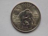 QUARTER DOLLAR 2008 USA-COMEMORATIVA-ALASKA