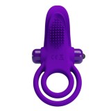 Cumpara ieftin Inel Penis Cu Vibratii, Mov, Pretty Love