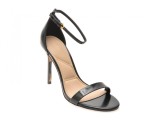 Sandale elegante ALDO negre, JACYNTHE 001, din piele ecologica