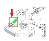 Furtun intercooler, supraalimentare Bmw Seria 5 E60/E61 2003-2010, diametru 54 mm, cauciuc, RapidAuto 2017PT-5