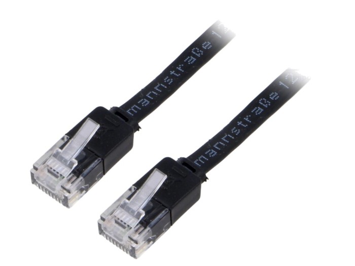 Cablu Patch Cord U/UTP Cat6 Negru 2m