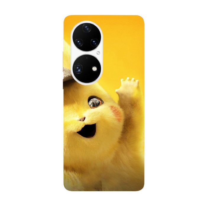 Husa compatibila cu Huawei Nova Y70 model Detective Pikachu, Silicon, TPU, Viceversa