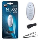 Odorizant Auto K2 Nixo Wave - Difuzor Clip, Parfum Vanilie, Lamaie, Floral, Fresh, Ocean, Fructat, Lemnos, Ambalaj Plastic