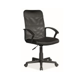 Scaun birou SL Q702, mesh, inaltime reglabila, mecanism de balans, rotire 360 , ergonomic, suport lombar, negru