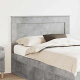 vidaXL Tăblie cap cu headboard Gri din beton 120 cm Lemn compozit 887468