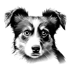 Sticker decorativ Caine Australian, Negru, 65 cm, 7781ST foto