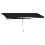 Cumpara ieftin Copertina autonoma retractabila manual, antracit, 600x300 cm