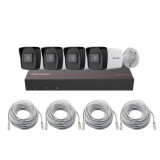 Sistem supraveghere IP Hikvision 4 camere 4MP, PoE, NVR SSD 1TB