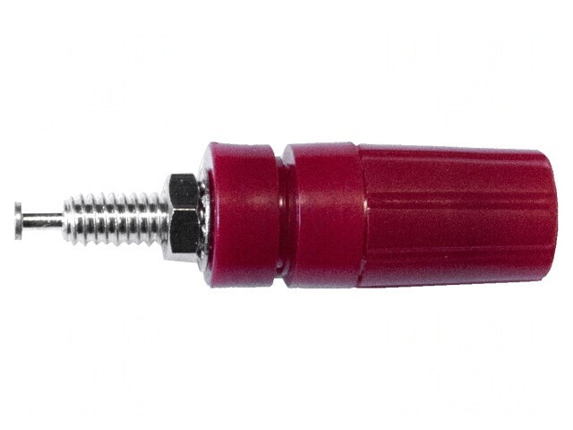Soclu Banană 4mm 15A Roșu pentru Panou