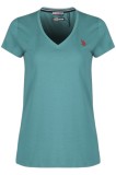 Tricou femei U.S. Polo Assn. Leja verde, M, XS