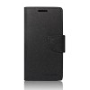 Husa LG G2 - Fancy Diary (Negru), Piele Ecologica, Mercury