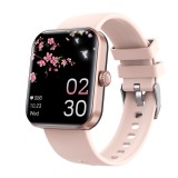 Cumpara ieftin Ceas Smartwatch roz, compatibil iOS/Android, Bluetooth 5.0, Asistent vocal AI, Monitorizare somn/fitness/ritm cardiac/calorii/respiratie/stil de