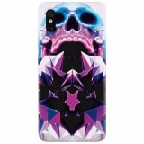 Husa silicon pentru Xiaomi Mi 8 Pro, Abstract Framed Skull