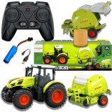 TRACTOR AGRICOL CU ACCESORII PENTRU PRESĂ DE BALOTAT RC FARMER TOY DRIVE