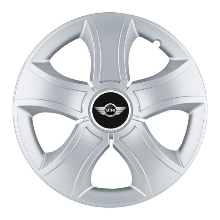 Set 4 Capace Roti 14 inchi (R14) Bis Gri, Compatibile Cu Mini