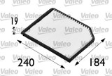 VALEO 698173 VALEO ESSENTIAL Filtru, aer habitaclu