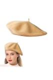 Beret de l&acirc;nă bască franceză, pălărie de artist de iarnă - o singură mărime