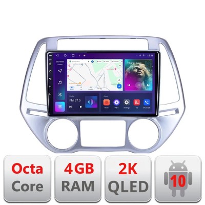 Navigatie Hyundai I20 2011-2014 manual si automat Android ecran Qled 2K Octa core 4+32 Kit-i20-2012+EDT-E409-2K CarStore Technology foto