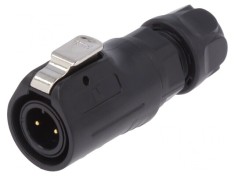 Conector: circular mufă dimensiune 12 02 tată PIN: 2 aurit 5A