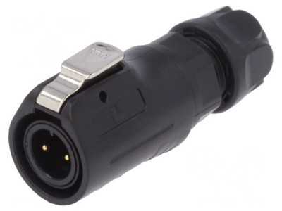 Conector: circular mufă dimensiune 12 02 tată PIN: 2 aurit 5A foto