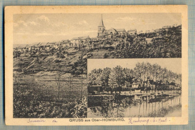 AD 106 C. P. VECHE - GRUSS AUS OBER-HOMBURG -GERMANIA -1918 -MESAJ PENTRU FRANTA foto