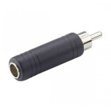 Adaptor Jack 6.3 mm Mama La RCA Tata , Negru