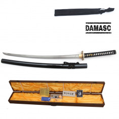 Katana Sabie Samurai Japoneza Kit Curatare, 101cm Damasc Tole 10 Imperial 32549