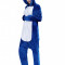 PJM57-441 Pijama intreaga kigurumi, model rechin albastru