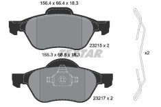 TEXTAR 2321502 Q+ set placute frana,frana disc