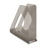 Suport vertical pentru documente, Esselte Europost, fumuriu transparent