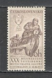 Cehoslovacia.1955 Cursa de 6 zile la motociclism XC.240, Nestampilat