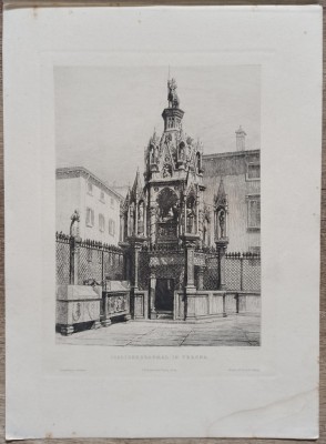 Mormintele Scaligerului din Verona// gravura foto