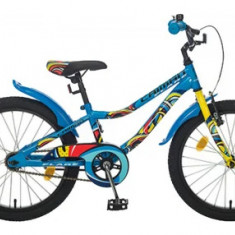 Bicicleta Copii Polar CAIMAN FLARE, 20inch, frane V-brake (Albastru)