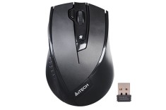 MOUSE A4tech, PC sau NB, wireless, 2.4GHz, optic, 2000 dpi, butoane/scroll 5/1, buton selectare viteza, negru, &amp;quot;G9-730FX-BK&amp;quot; (timbru verde 0