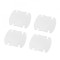 Protectie zgarieturi manere usa, transparent (set 4 buc.)