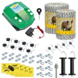 Pachet gard electric complet 1500&nbsp;m, 4,5&nbsp;Joule, 230&nbsp;V, pentru animale sălbatice, AgroElectro