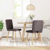 VidaXL Scaune de masă, 2 buc., maro &icirc;nchis, material textil 4101178