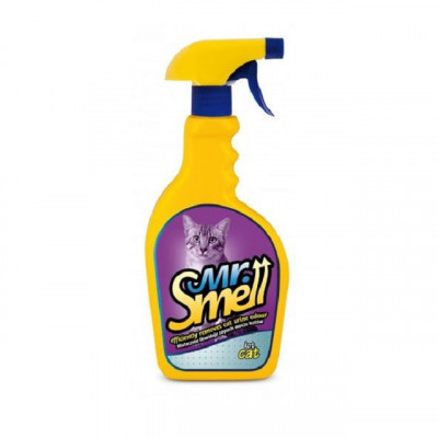 Solutie curatare pete si mirosuri animale, Mr Smell, Pisica, 500 ml AnimaPet MegaFood foto