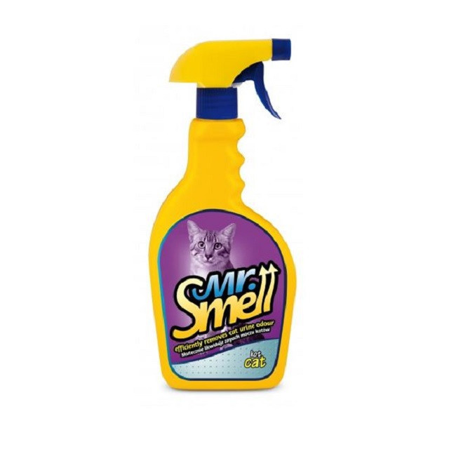 Solutie curatare pete si mirosuri animale, Mr Smell, Pisica, 500 ml AnimaPet MegaFood