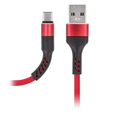 Cablu Date si Incarcare USB la USB Type-C MaXlife MXUC-01, 1 m, Rosu foto